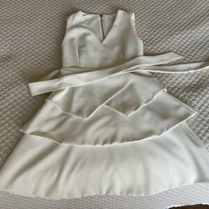 Ted Baker Cream Layered Mini Dress